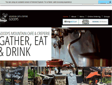 Tablet Screenshot of goodysmountaincreperie.com